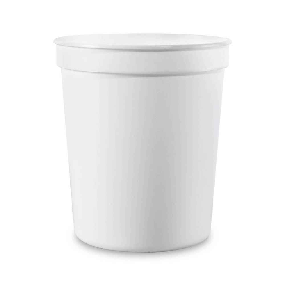 White BPA Free Food Grade Tall Round Container