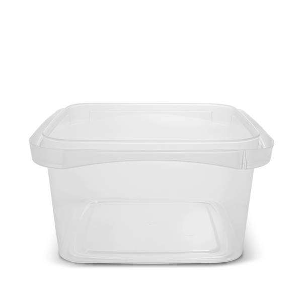 32 oz. BPA Free Food Grade SelecTE (Tamper Evident) Square Clear Container (T5X532IMLCP)