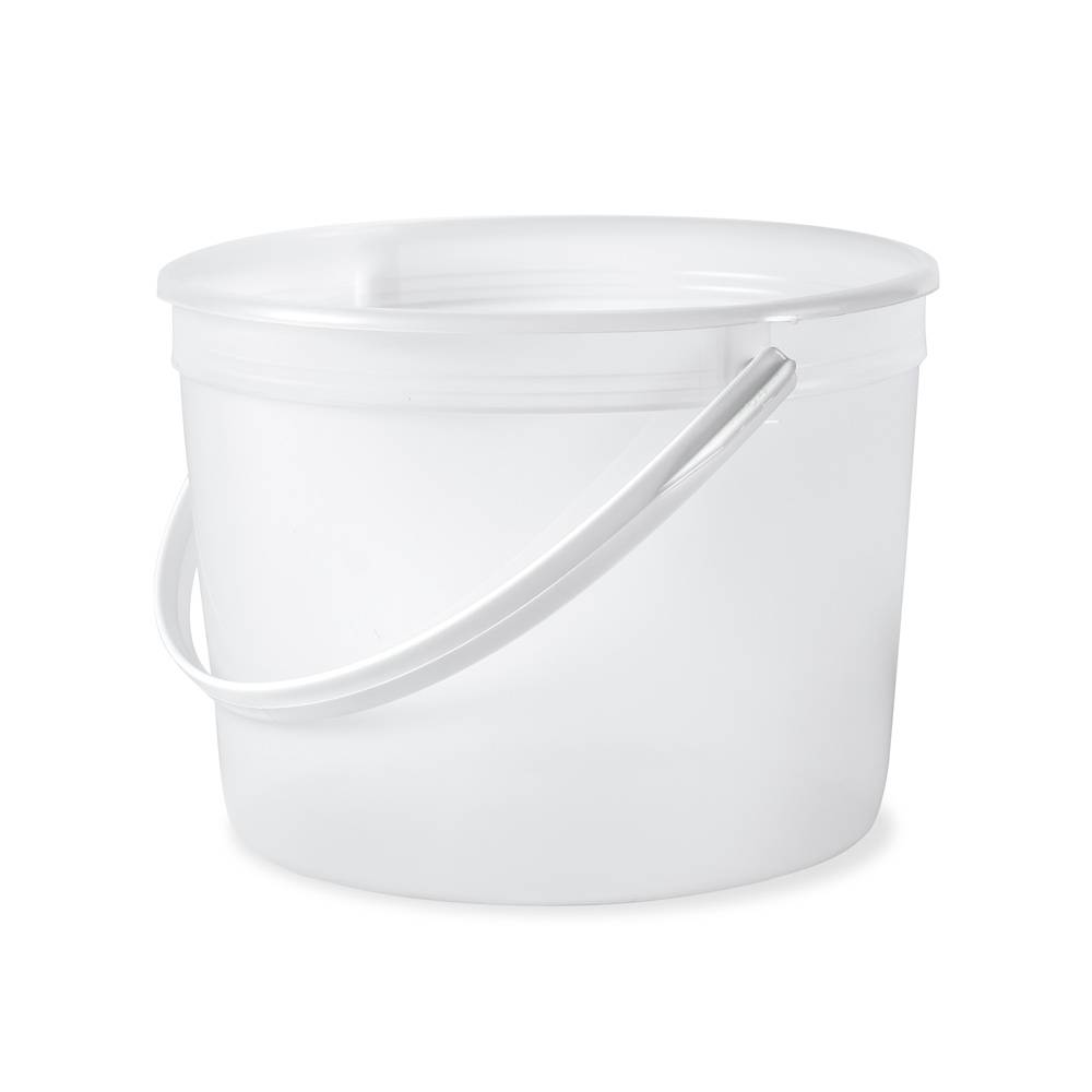 A 1/2 Gallon (64 oz.) BPA-Free Food-Grade Bucket (T60764B) with a white handle, displayed on a white background. Case of 200.