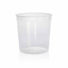 Clear BPA Free Food Safe Tamper Resistant Round Plastic Container
